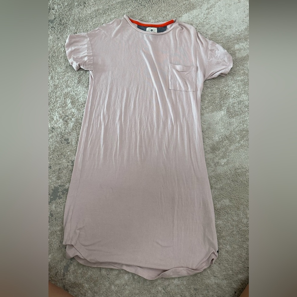 Pink Sperry tshirt dress, cute with a pair of wedges super comfy